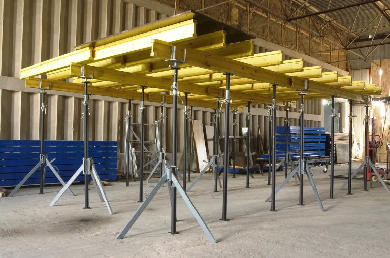 Характеристики стоек для опалубки перекрытий